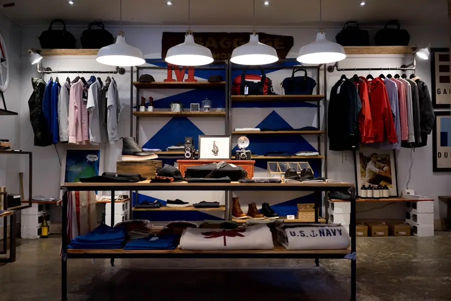 Vitrine et environnement commercial